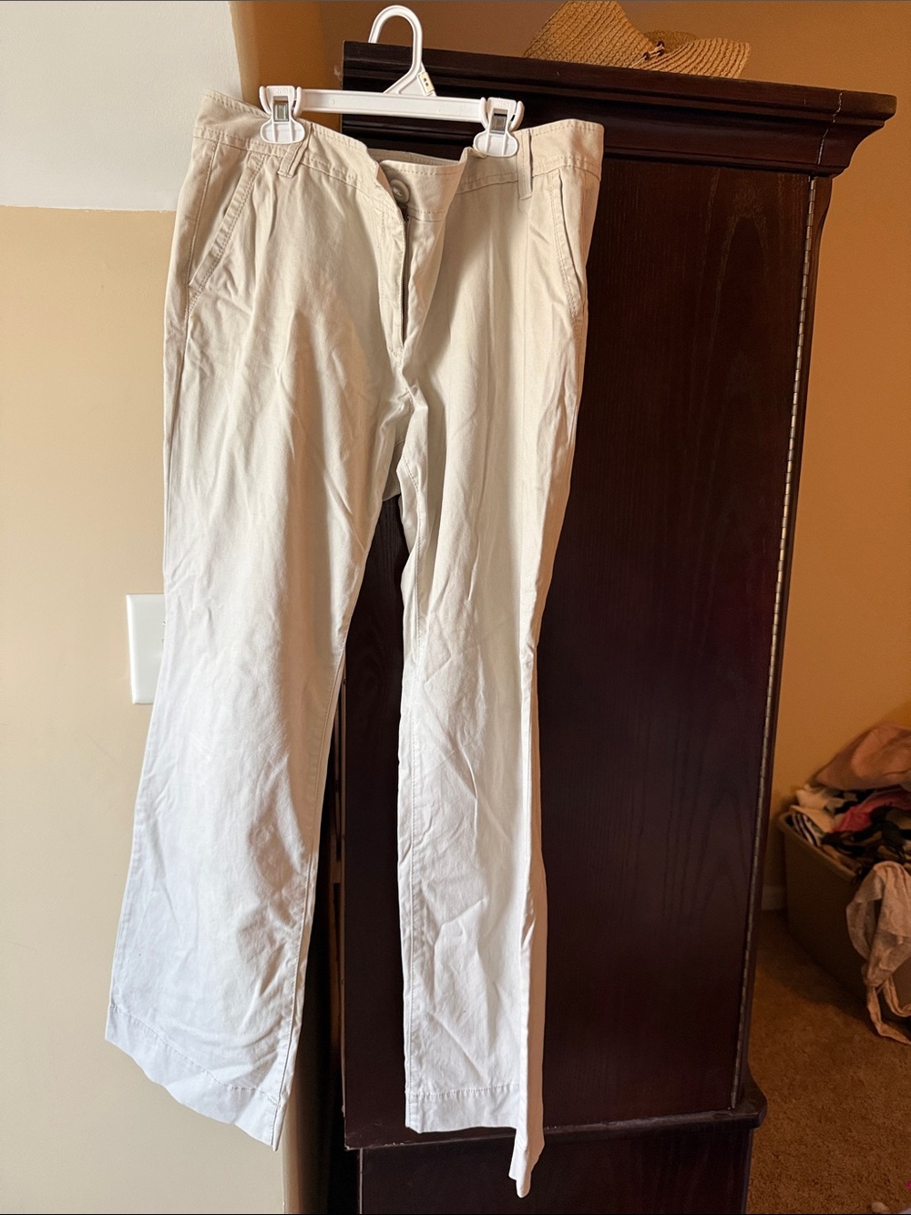 LOFT womens Chino Pants in Light Khaki